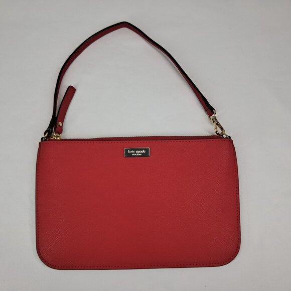 Kate Spade New York Red Wristlet Pouch Purse - Picture 2 of 6